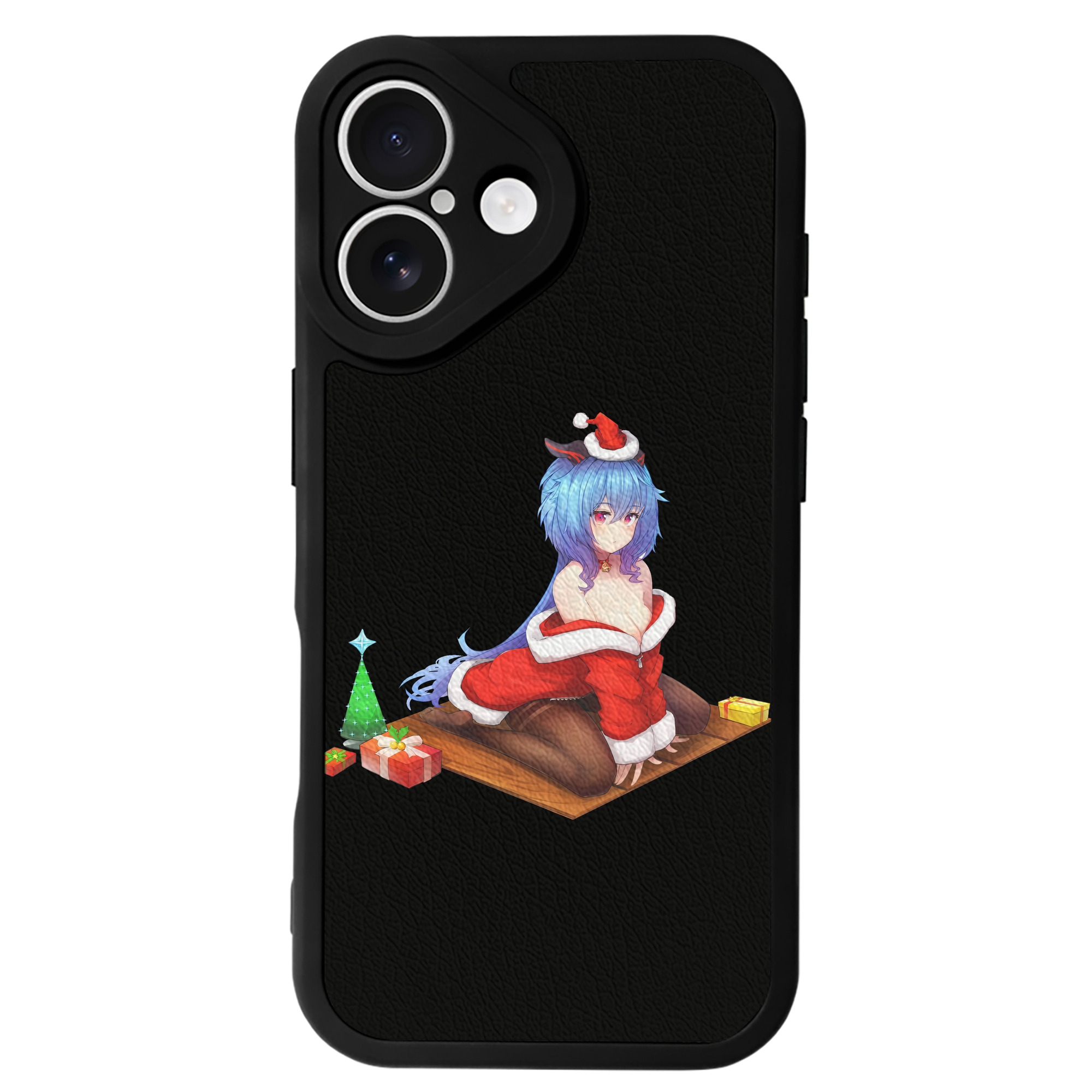 げんし神 甘雨 かんう genshin Ganyu 【iPhone 16シリーズ対応】シリコンスマホケース（レザー調） 材質：シリコン